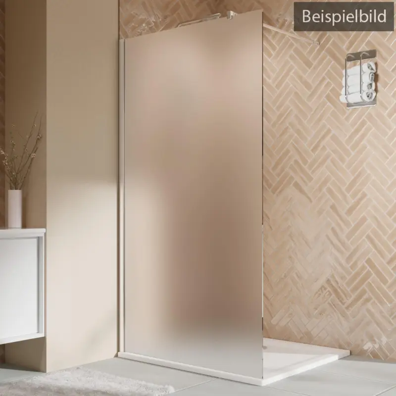 Direkt Vom Hersteller Breuer Elana 2.0 eckig Walk-In Duschwand alleinstehend Satiniert 100 cm - Alu Silber matt