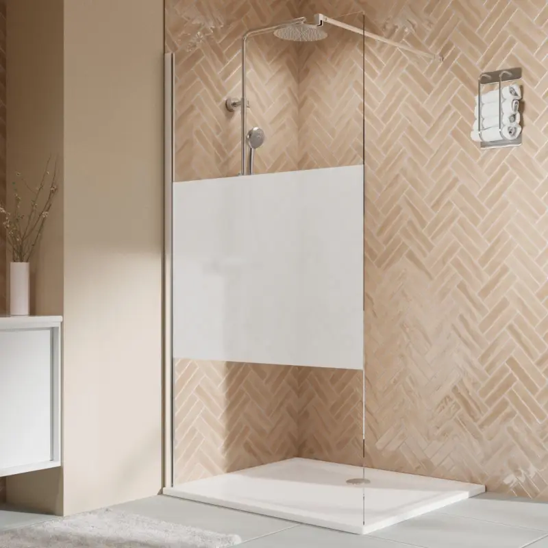 Breuer Elana 2.0 eckig Walk-In Duschwand alleinstehend Intima 140 cm - Alu Chromeffekt Bestpreis