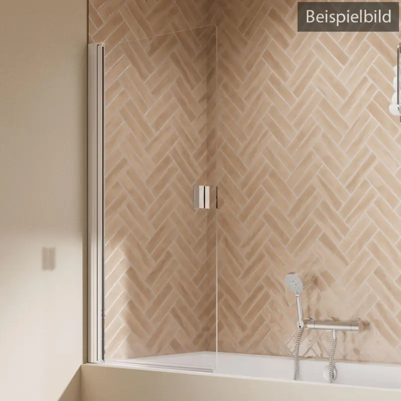 Breuer Elana 2.0 eckig Drehtür für Badewanne Klarglas hell mit DualPlus 75 cm - Alu Chromeffekt Top-Preis