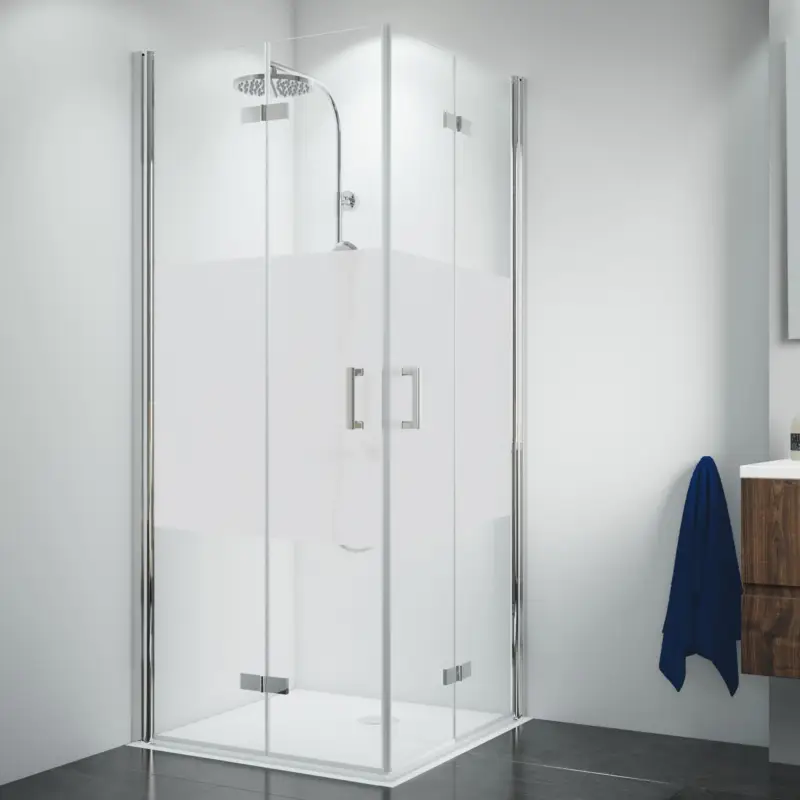 Online Kaufen Breuer Panorama Eckeinstieg Drehfalttür 4-teilig Intima 90 x 120 cm - Alu Chromeffekt