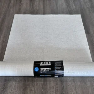 Top-Angebot Stroxx Abdeckvlies selbstklebend, 25 m x 1 m, weiß, für Böden & Treppen