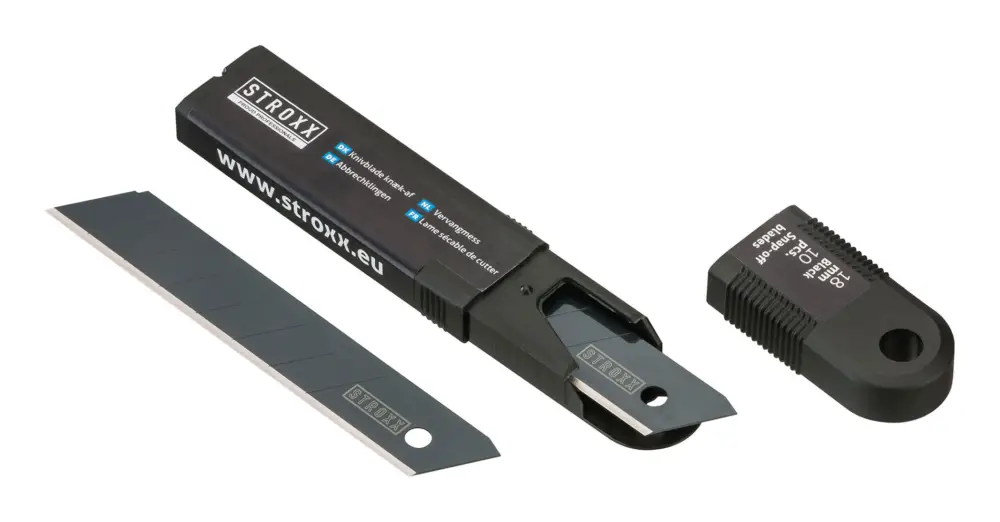 Stroxx Ersatzmesser 18 mm, schwarz, Abbrechklingen für Cuttermesser, 10 Stück Aktuell