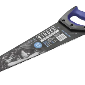 Billig Stroxx Handsäge, 450 mm Länge, schwarz beschichtet