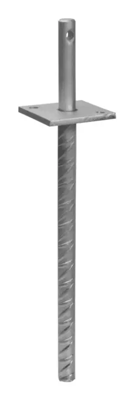 Stroxx Pfostenträger Typ I mit Rohrdolle 250 x Ø20 mm, feuerverzinkt Must-Have