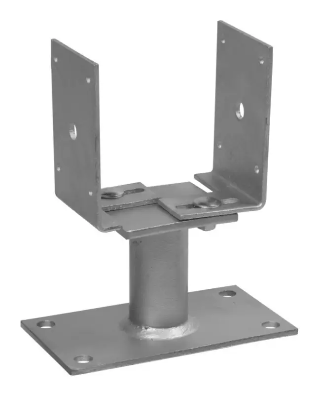 Stroxx Pfostenträger U-Form, Höhe 100 mm, für Pfosten von 80 - 160 mm, feuerverzinkt Preis Gesenkt