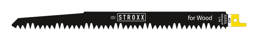 Stroxx Säbelsägeblatt S1531 L, für Grünholz bis 190 mm, 240 mm Länge, 5 Stück Super-Preis