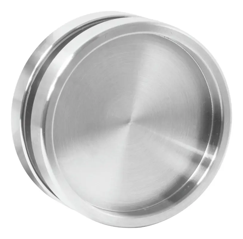 Stroxx Schiebetür-Griffmuschel, geschlossen, für 8-12 mm Glastüren, Edelstahl matt Garantierte Lieferung