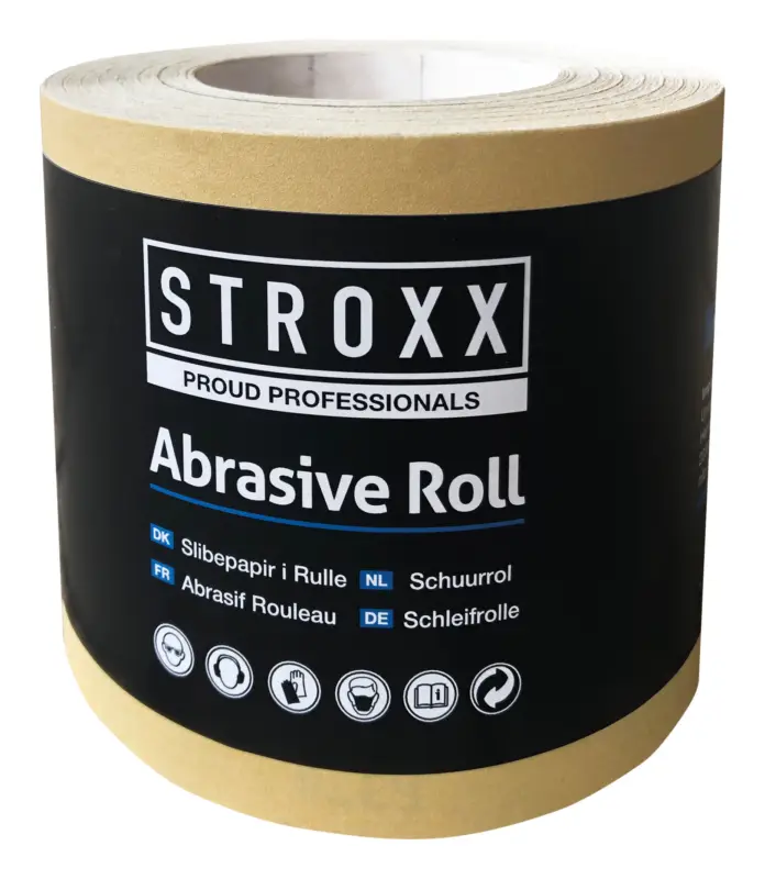 Ausverkauf Stroxx Schleifrolle Abrasive Roll, 115 mm x 50 m, K150