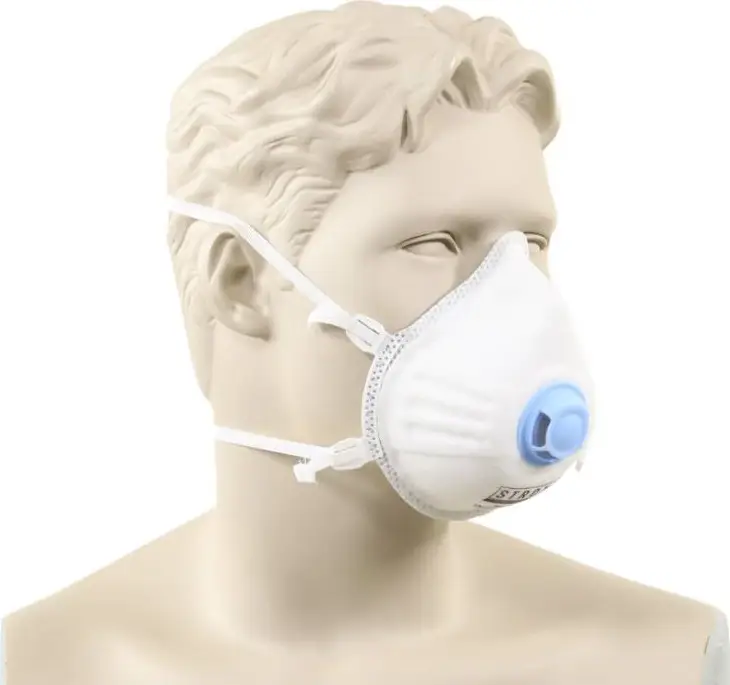 Neu Stroxx Staubmaske FFP3, weiß, mit Filter, 5 Stück