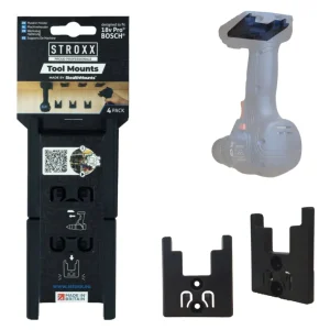 Stroxx Stealthmounts Werkzeug-Halterung für Bosch, schwarz, 4er Pack Markenware