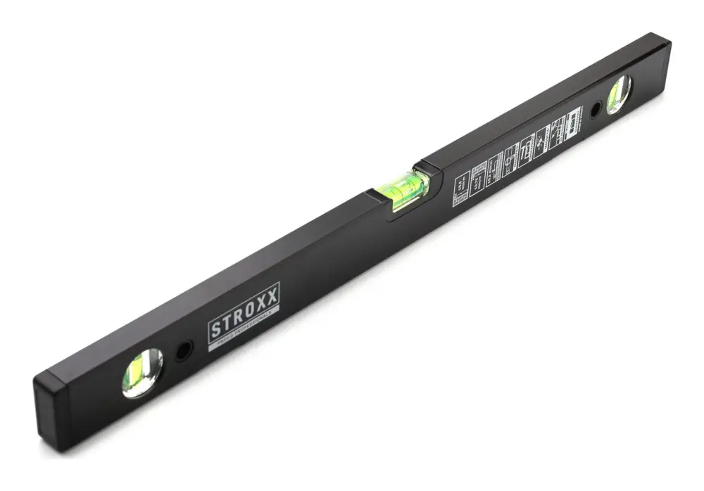 Stroxx Wasserwaage, mit Magnet, schwarz, 1200 mm Echt