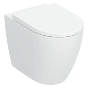Finale Aktion Geberit iCon Set Tiefspül-WC mit WC-Sitz TurboFlush bodenstehend - Weiß