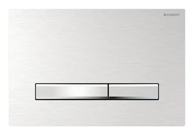 Geberit Sigma50 Betätigungsplatte für 2-Mengen-Spülung Tastenform eckig - Verchromt / Verchromt gebürstet Direktkauf