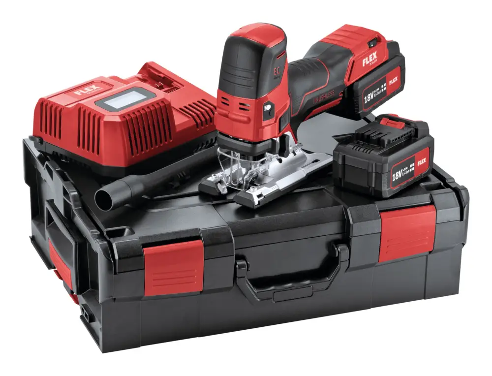 Nur Für Kurze Zeit Flex JS 18.0-EC/5.0 Set Akku-Stichsäge 18 V 2 x 5 Ah Li-Ion in L-BOXX®
