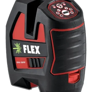 Flex ALC 3/1-G/R Selbstnivellierender Kreuzlinien-Laser mit Empfängermodus 2 sichtbare Linien vertikal in Transporttasche Neu