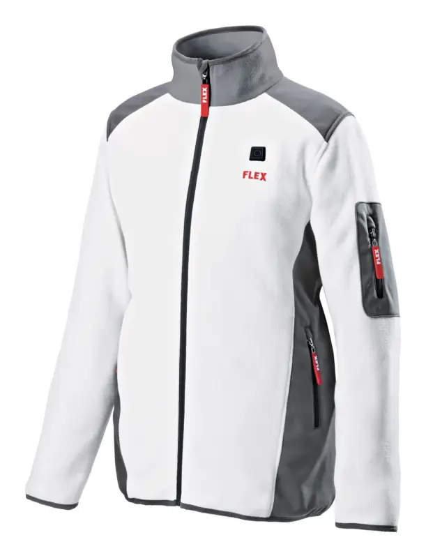 Flex Akku-Heizjacke Men Fleece 10,8 / 18 V Größe XL Weiß Nur Heute