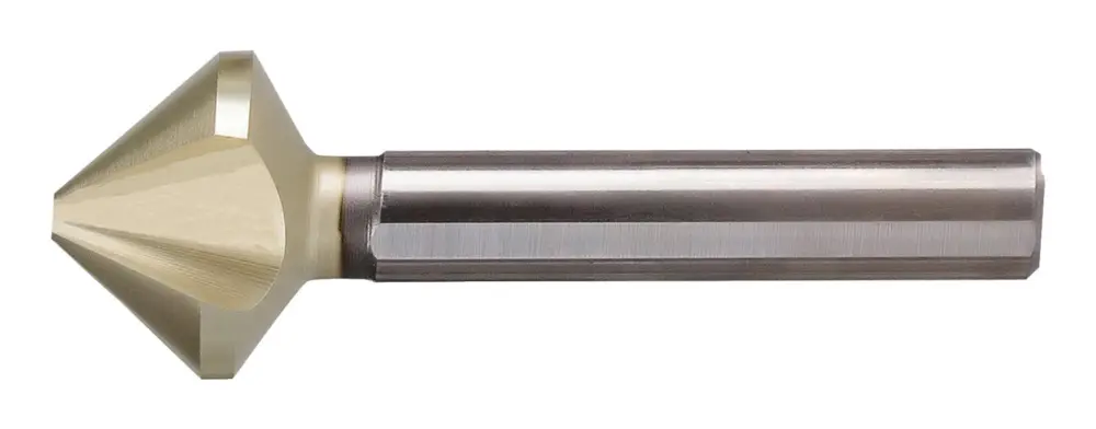Beck Kegelsenker ungleiche Teilung HSS ZrN 90 Grad 12,4 mm 3-Flächenschaft Expressversand