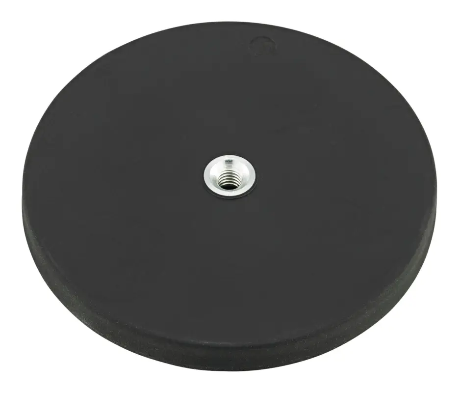 Wochenendangebot Beloh Neodym-Magnet-Flachgreifer Gummi 66 mm mit Stift M8