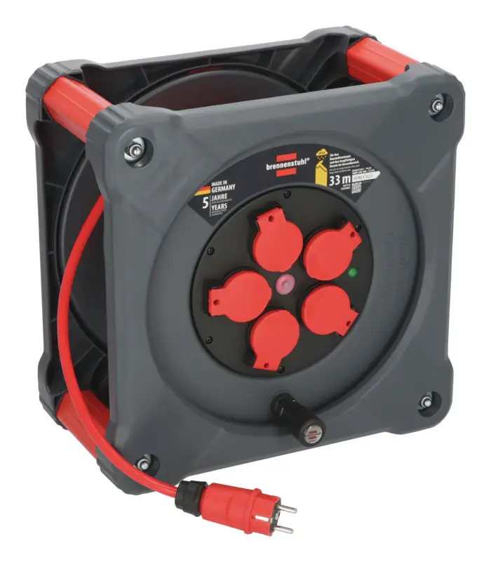 Neue Kollektion Brennenstuhl Kabeltrommel Kunststoff H07BQ-F3G2,5 33m professional