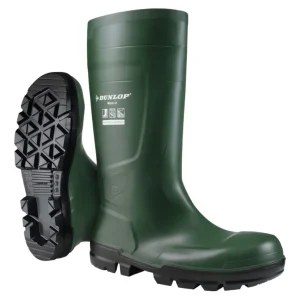 Dunlop Sicherheitsstiefel Work-It FullSafety Heritage Green PVC SR LO LG, S5, Größe 50 (Verpackungseinheit 1 Paar) Aktuell
