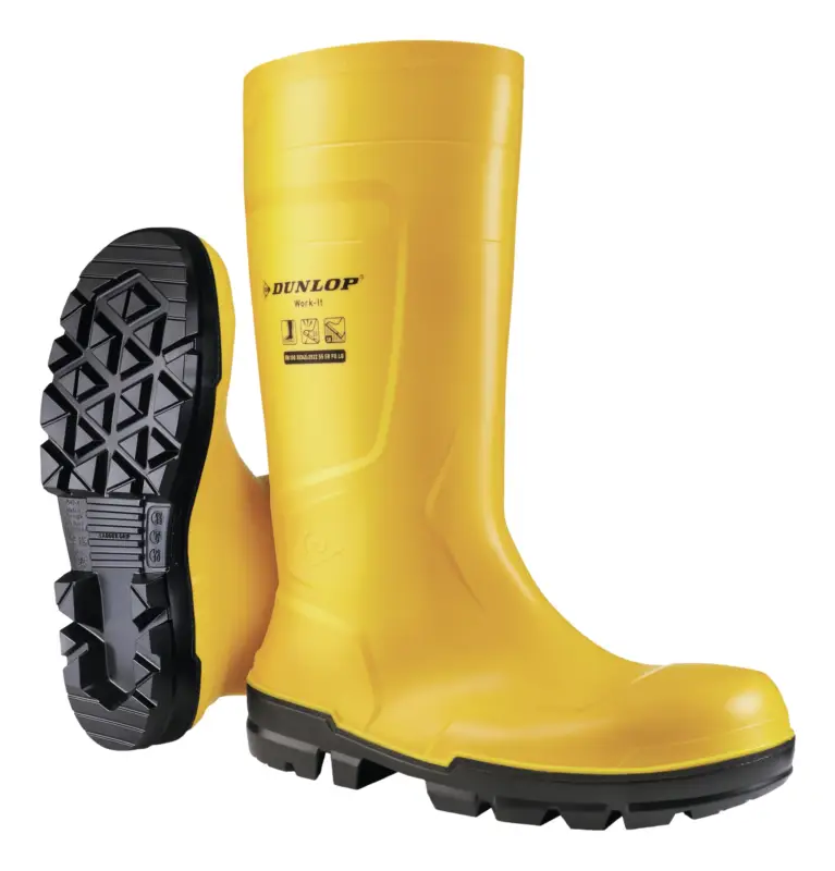 Dunlop Sicherheitsstiefel Work-It FullSafety Yellow PVC SR LO LG S5 Größe 37 (Verpackungseinheit 1 Paar) Garantierte Lieferung