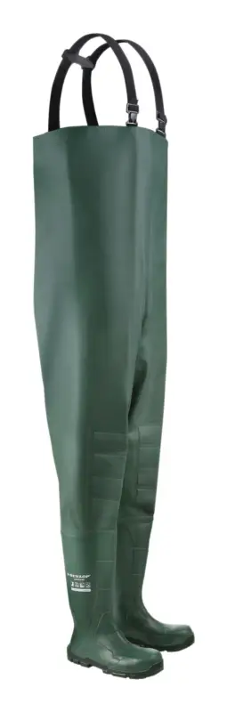 Neuheit Dunlop Wathose JobGUARD, brusthoch, S5 SR Größe 47