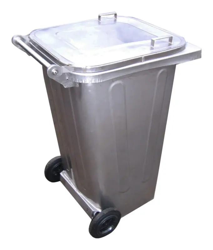 Preis Gesenkt E.K.H. Plauen Großmülltonne 240l verzinkter Stahl mit Rollen D200mm B600xT740xH1060mm