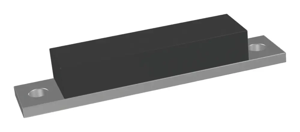 Elko Gummimetall-Anschlag-Schiene, Typ FS, 20 x 16 x 70 mm, l=100, S=4, NR60 Schnäppchen