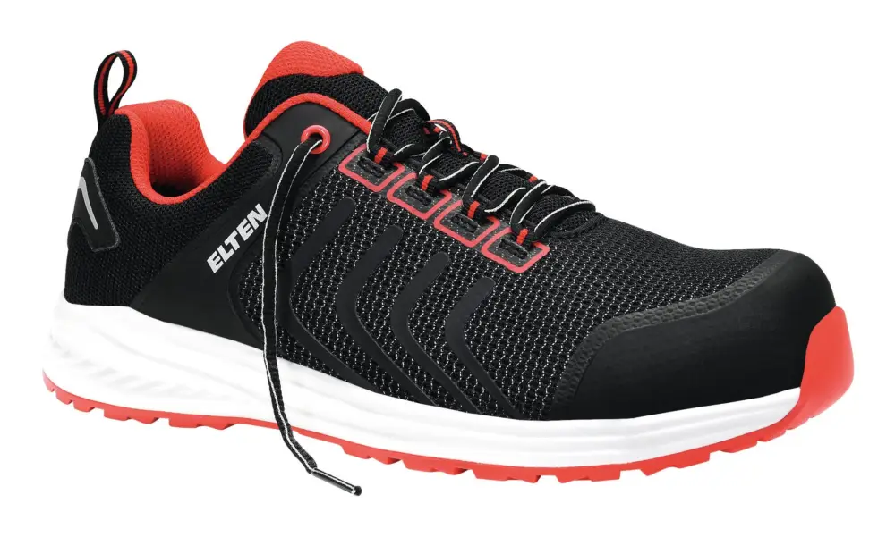 Solange Der Vorrat Reicht Elten Sicherheitshalbschuh 720831 LIVAS Low schwarz-rot, S1P ESD Größe 45 (Verpackungseinheit 1 Paar)