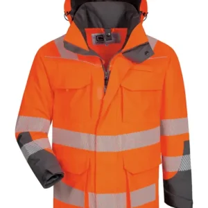 Elysee Warnschutzparka Herwin orange/grau Größe 2XL Sonderaktion