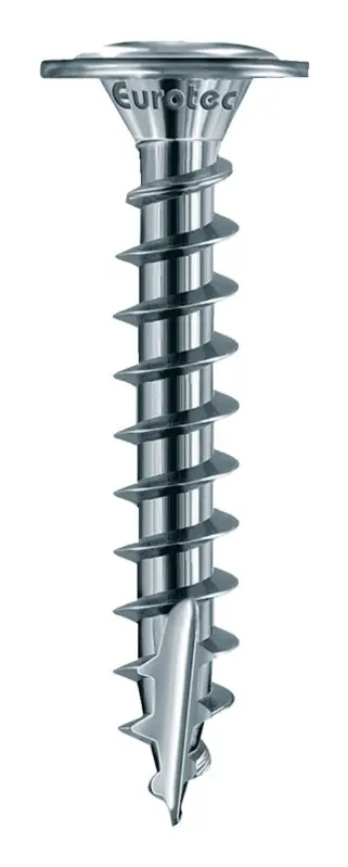 Must-Have Eurotec Schieferschraube Paneltwistec, Tellerkopf TX20 4 x 50 mm Edelstahl gehärtet (Verpackungseinheit 500 Stück)
