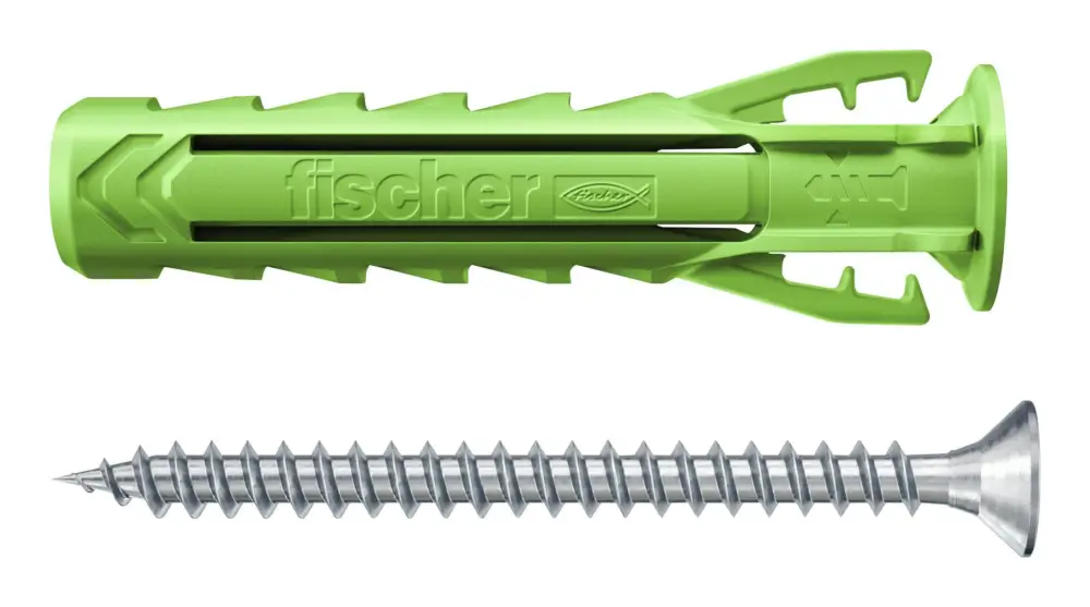 Echt Fischer Regalbefestigung RB Green 8 x 40 K (10) NV (Verpackungseinheit 5 Stück)