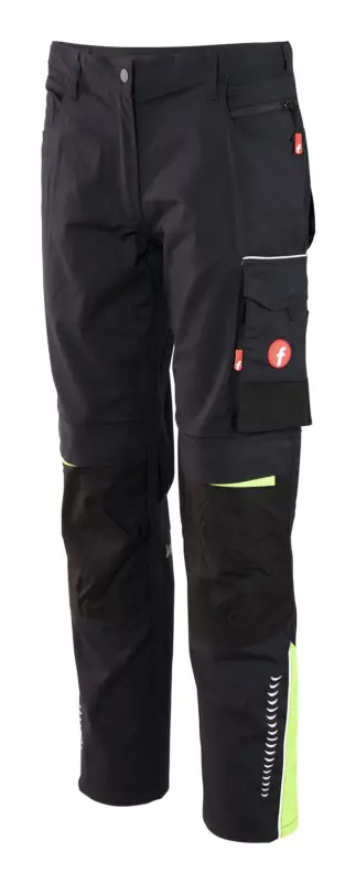 Finale Aktion Fortis Damen-Bundhose Performance schwarz/lime Größe 32