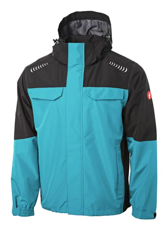 Fortis Elements Regenjacke Plus türkis/schwarz Größe 3XL Ausverkauf