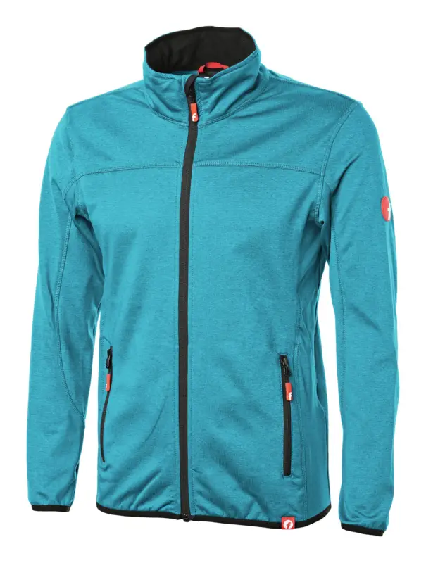 Top-Seller Fortis Elements Tech-Fleecejacke türkis/schwarz meliert Größe 2XL