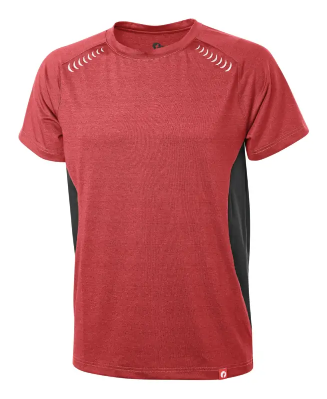 Fortis Elements T-Shirt Quick Dry bordeaux/schwarz meliert Größe 2XL Markenprodukt