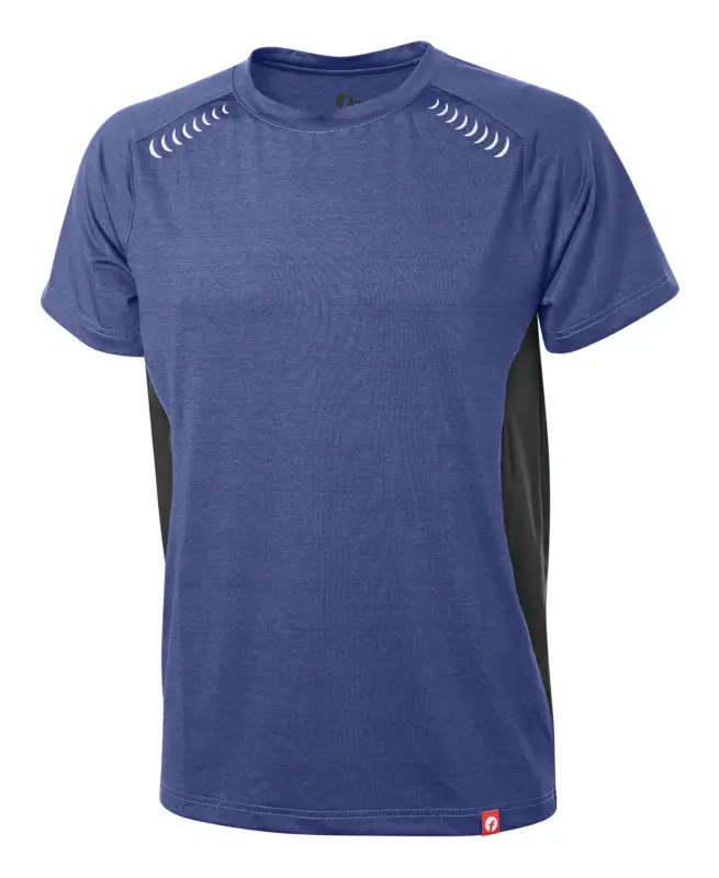 Fortis Elements T-Shirt Quick Dry kornblau/schwarz meliert Größe XL Neu Im Sortiment