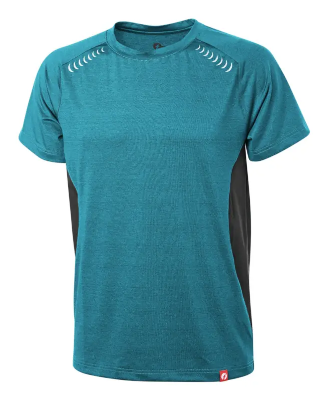 Fortis Elements T-Shirt Quick Dry petrol/schwarz meliert Größe 3XL Direktkauf