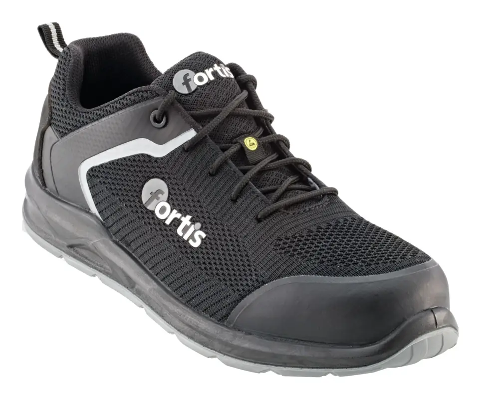 Fortis Halbschuh Michael, schwarz, S1PL, SR ESD, Größe 36 (Verpackungseinheit 1 Paar) Preisknaller