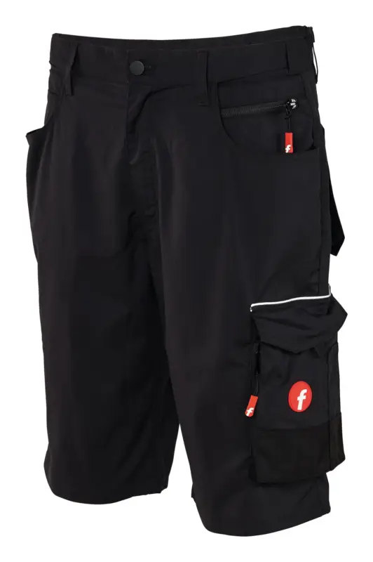 Preiswert Fortis Herren-Bermuda Performance schwarz/rot Größe 52