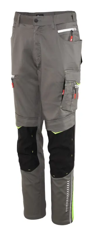 Beliebt Fortis Herren-Bundhose Flex grau/schwarz/lime Größe 62