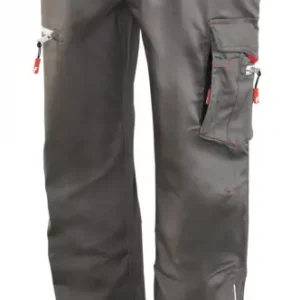 Ausverkauf Fortis Herren-Cargohose Flex grau/schwarz/rot Größe 30