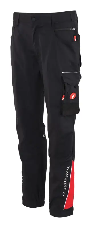 Solange Der Vorrat Reicht Fortis Herren-Cargohose Performance schwarz/rot Größe 30