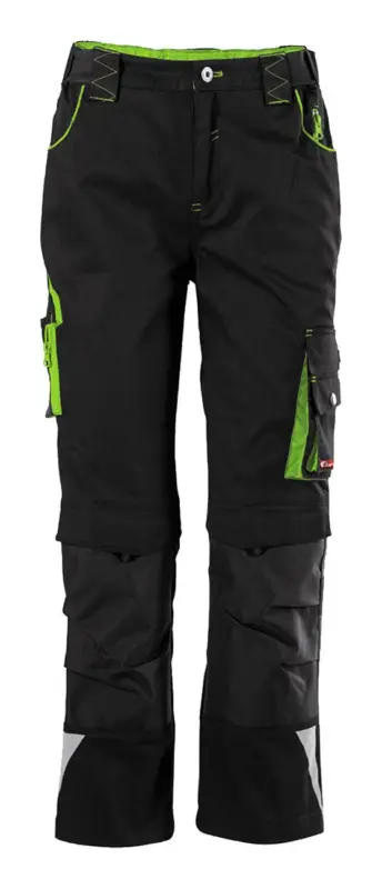 Letzte Chance Fortis Kids Bundhose twenty-four, schwarz/limegreen, Größe 134-140