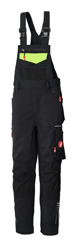Jetzt Kaufen Fortis Kids-Latzhose Performance schwarz/lime Größe 146-152