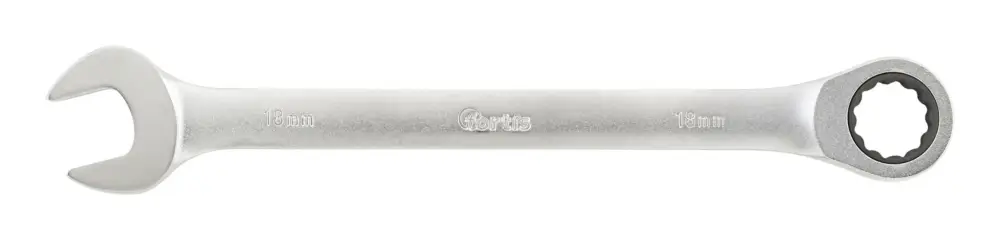 Preiswert Fortis Maul-Ringratschenschlüssel gerade 18 mm