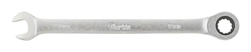 Fortis Maul-Ringratschenschlüssel gerade 8 mm Geprüft