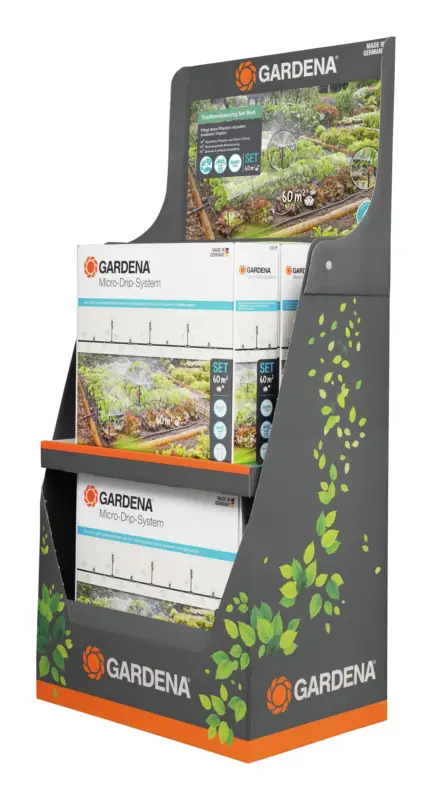Günstig Gardena Tropfbewässerung-Set Gemüse-/Blumenbeet 60 m² Micro-Drip-System Display