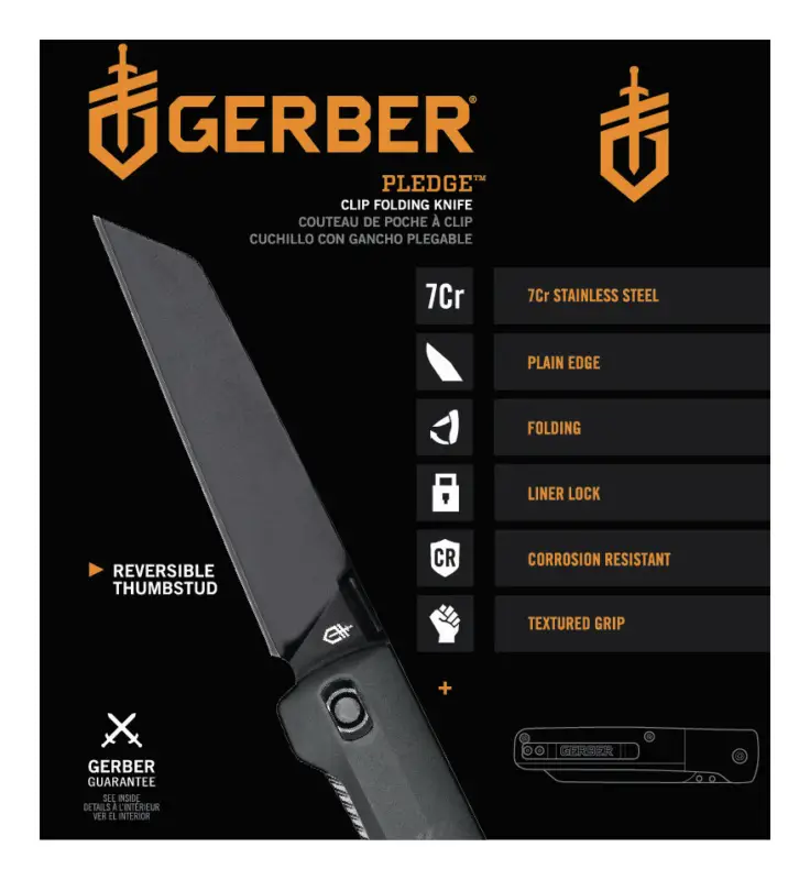 Gerber Klappmesser Pledge - Grey (Verpackungseinheit 3 Stück) Heißes Angebot