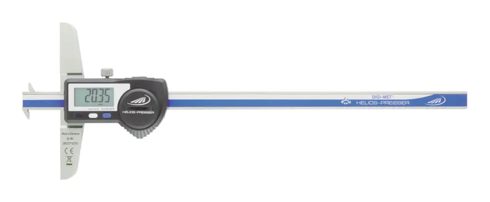 Helios Preisser Digital-Breiten-und Abstand-Tiefen-Messing IP67, R. 1/100500 x 150 mm Markenprodukt